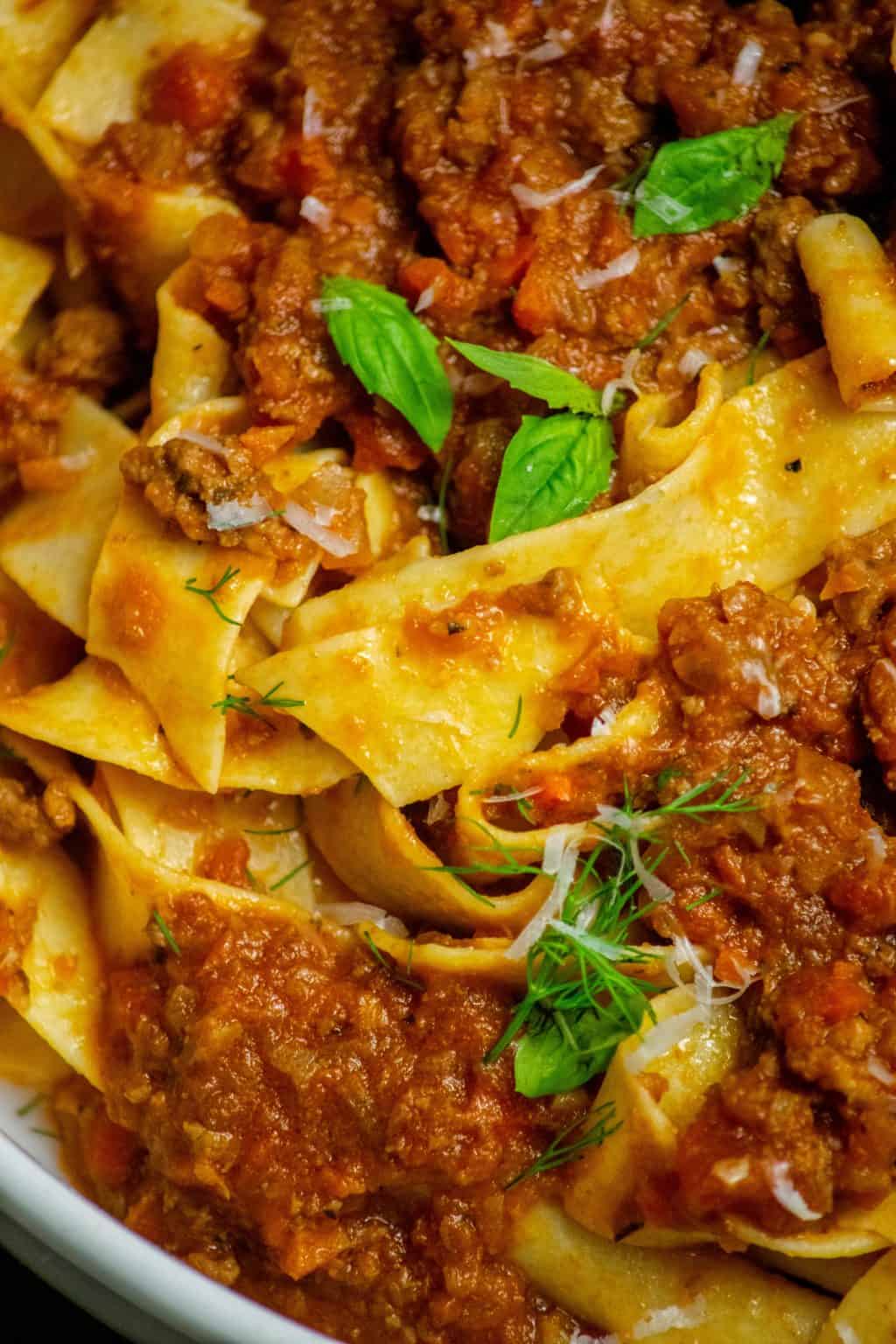 Easy Lamb Bolognese Recipe with Pasta Jawns I Cooked
