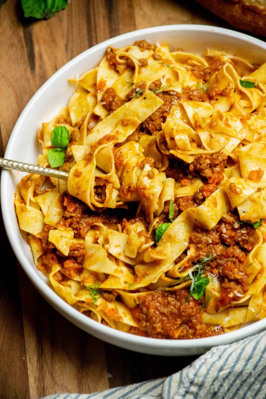 Easy Lamb Bolognese Recipe with Pasta Jawns I Cooked