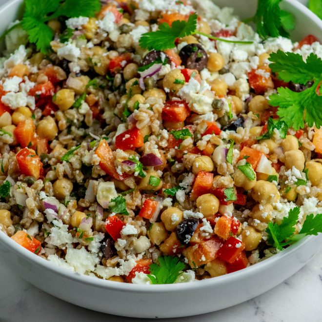 Chickpea Feta Salad Jawns I Cooked