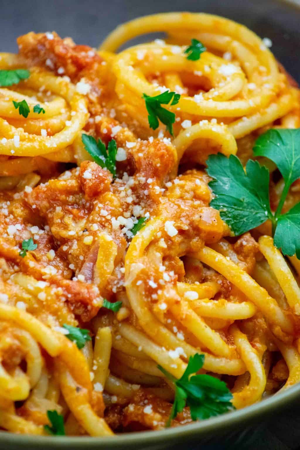 Easy Bucatini Pasta Amatriciana With Calabrian Chiles Jawns I Cooked