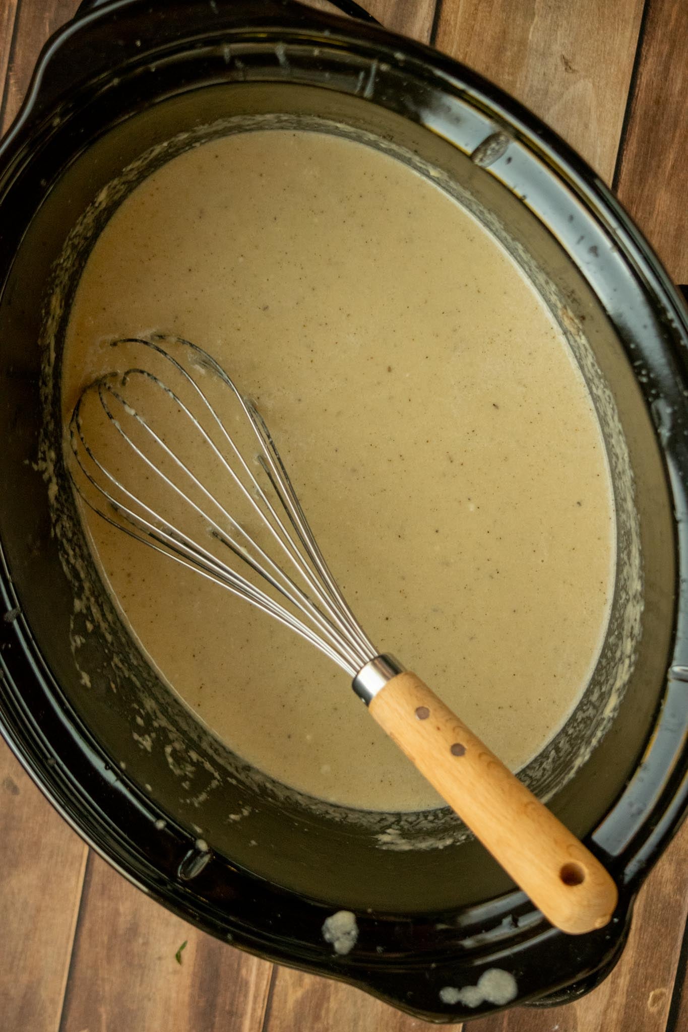 Make the gravy (optional). Blend the cooked onions and turkey drippings until smooth. Whisk in Wondra flour, poultry seasoning, and pepper. Cook for 1–2 minutes until thickened. Slice the turkey and serve!
