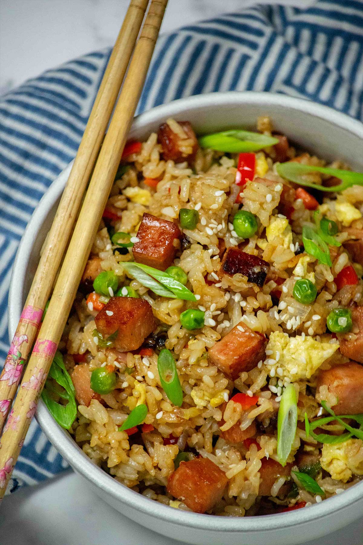Spam fried rice recipe