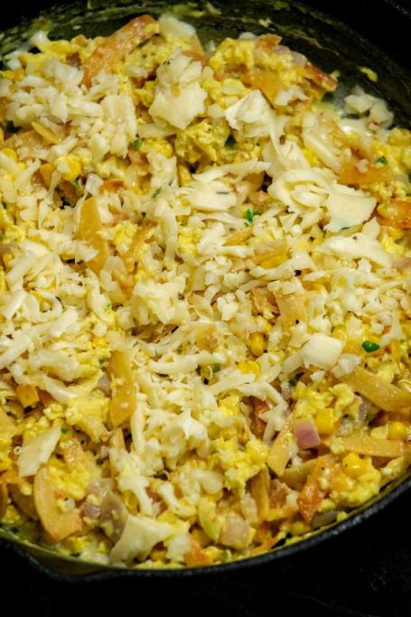 Easy Migas Recipe (Tex-Mex Scrambled Eggs and Tortillas) : Jawns I Cooked