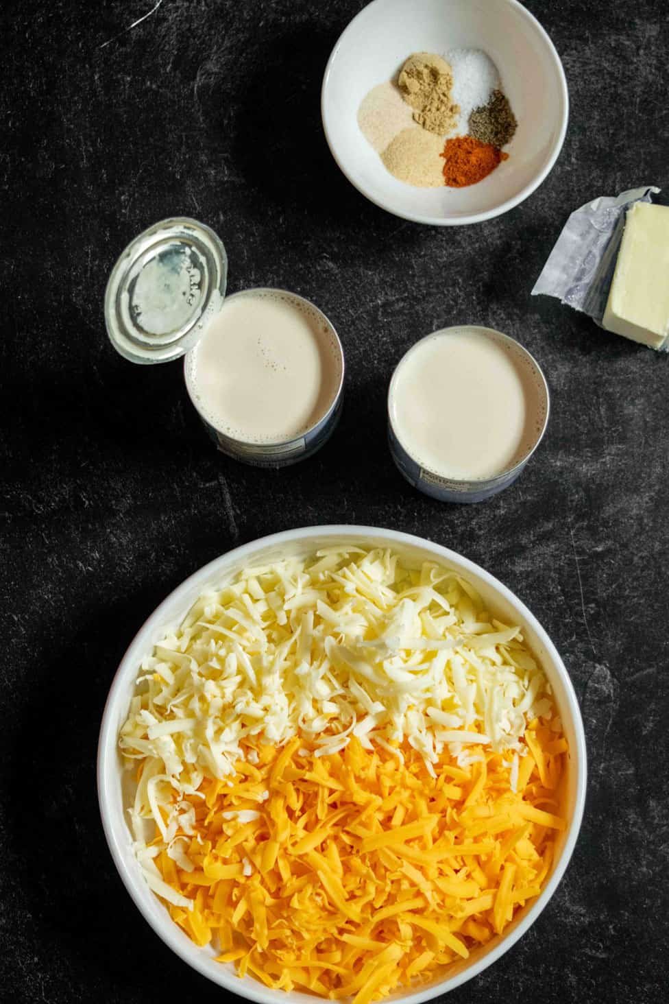 Creamy Stovetop Shells Macaroni and Cheese Recipe ingredients