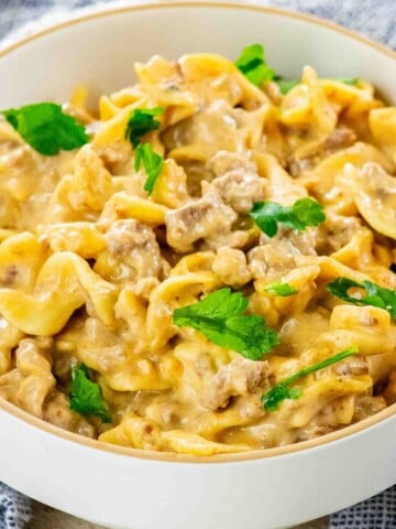 Beef Stroganoff Hamburger Helper (One-Pot)