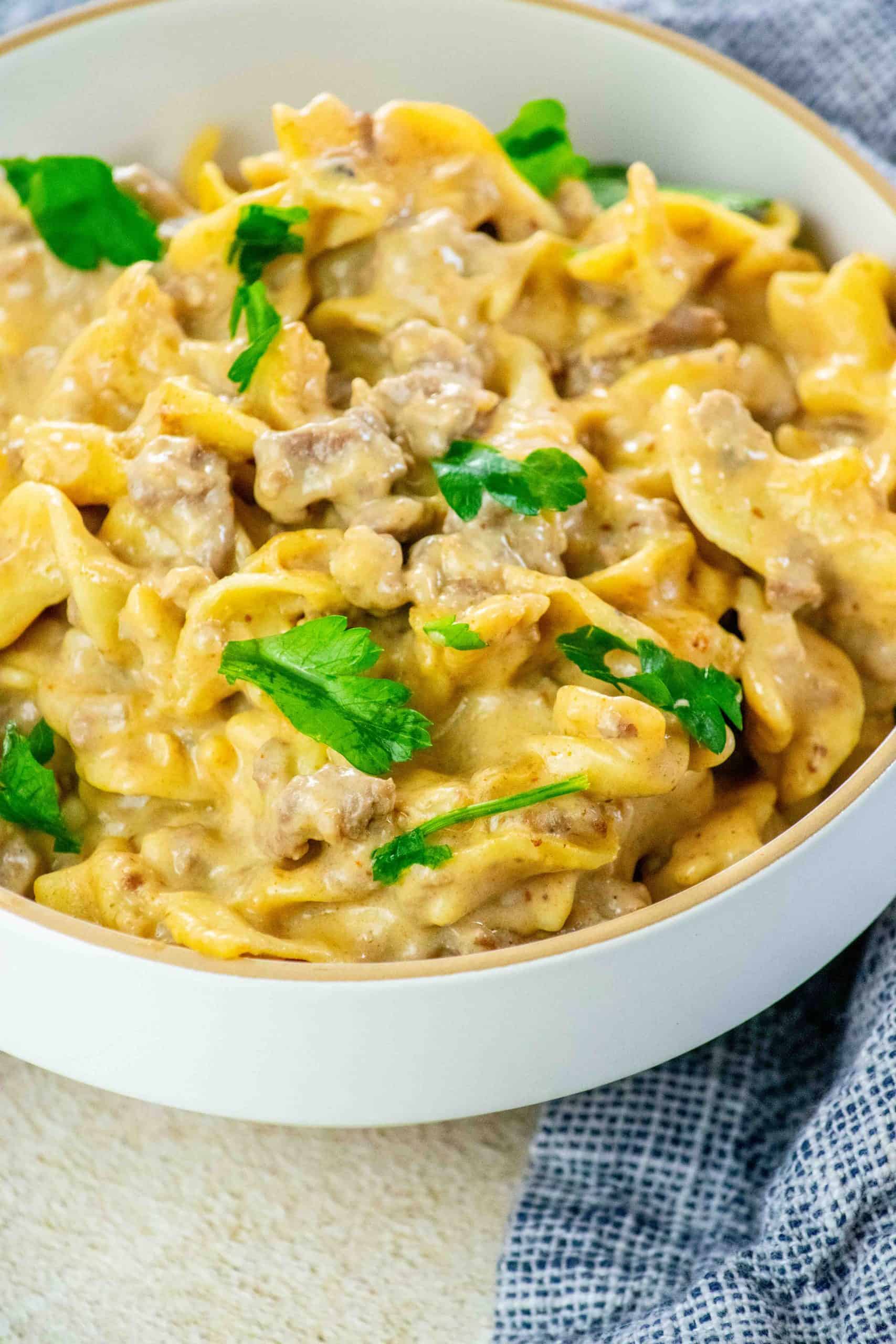 beef stroganoff hamburger helper recipe