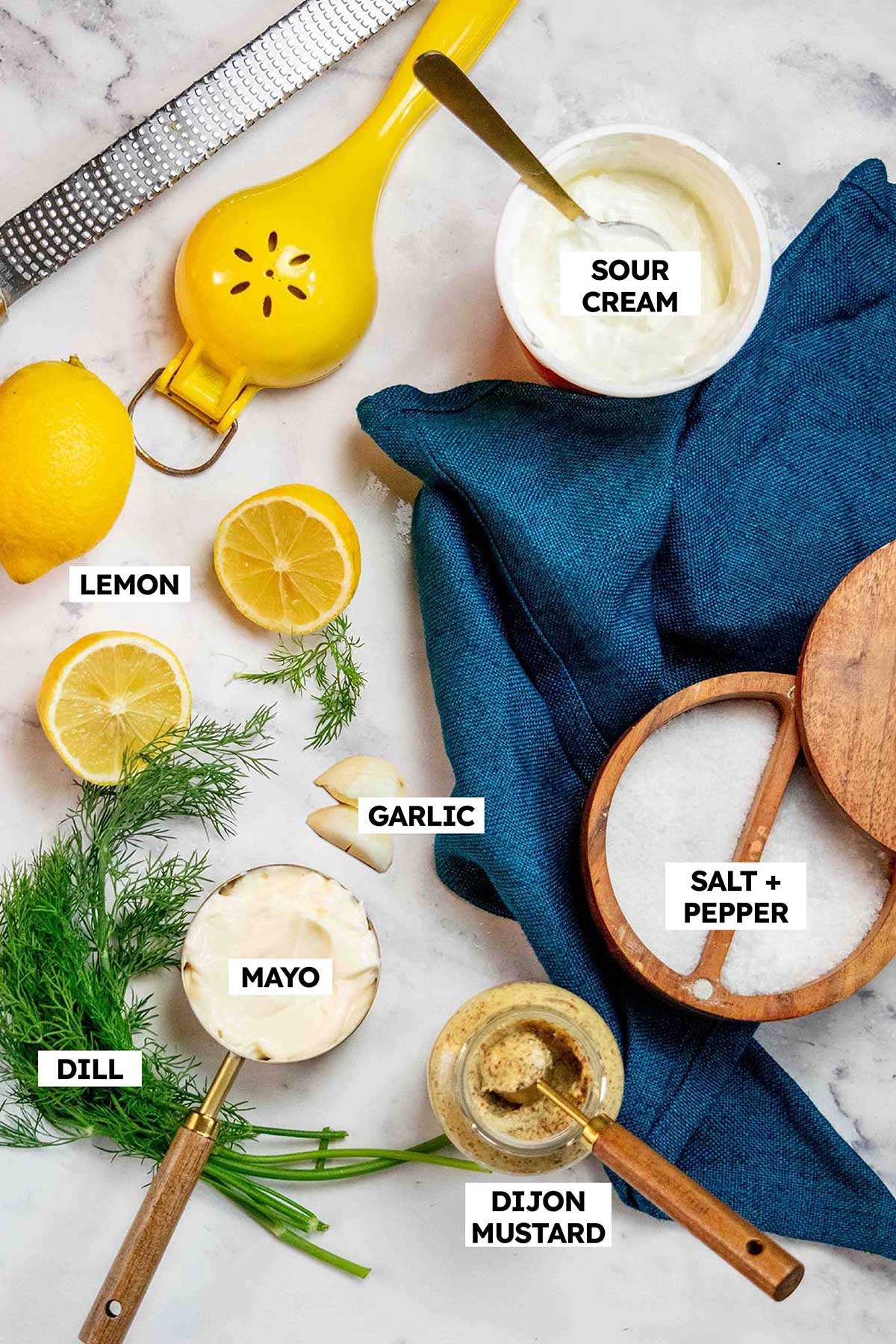 Creamy Lemon Dill Sauce Recipe Ingredients 