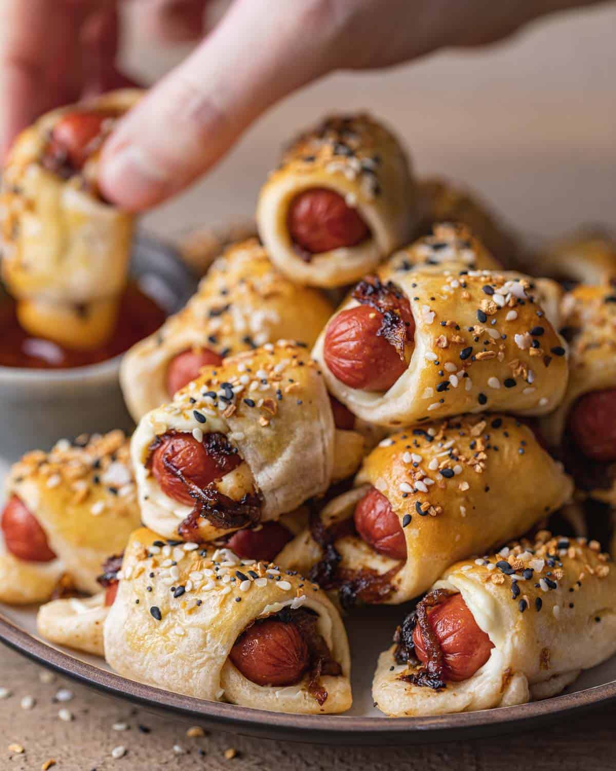 Seattle Style Pigs in a Blanket with Cream Cheese