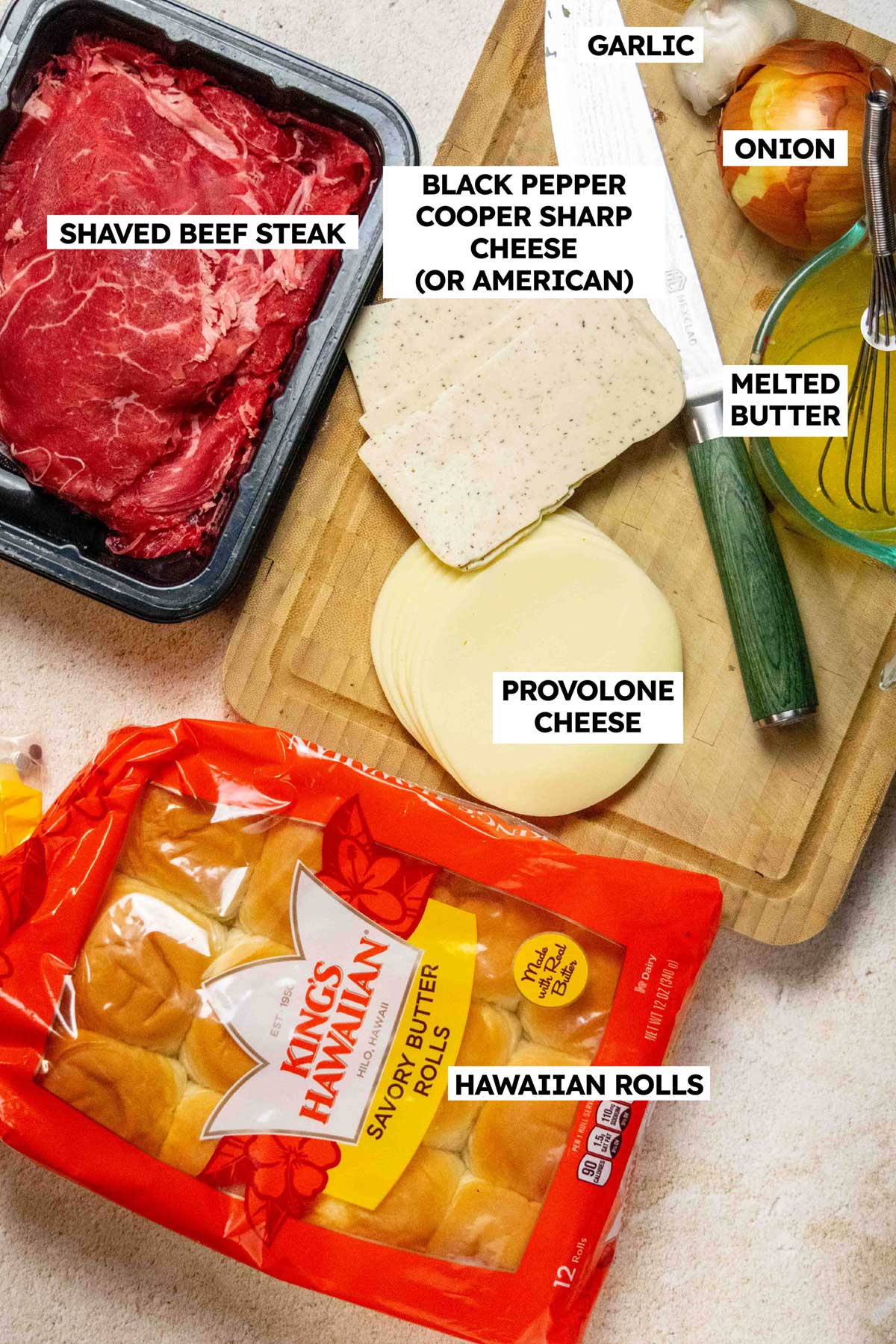 Philly Cheesesteak Sliders Recipe Ingredients 