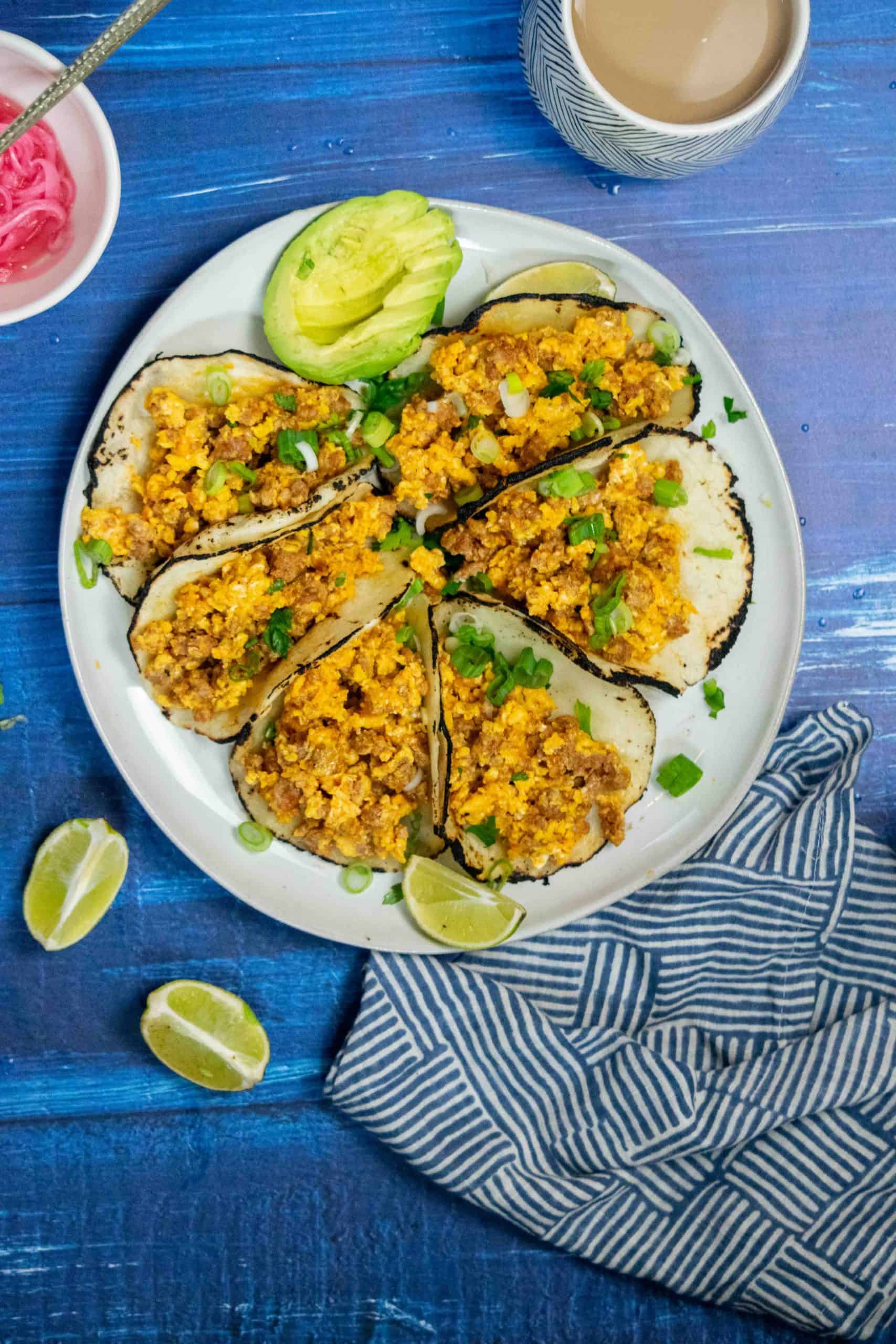Chorizo Breakfast Tacos