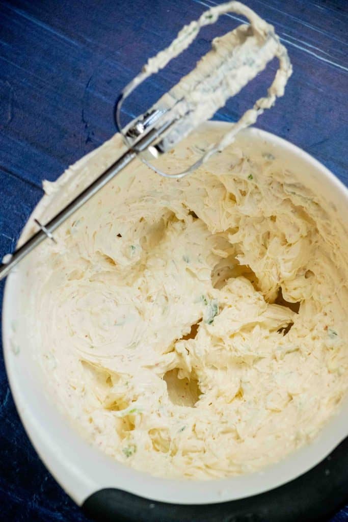 whip with a mixer until smooth