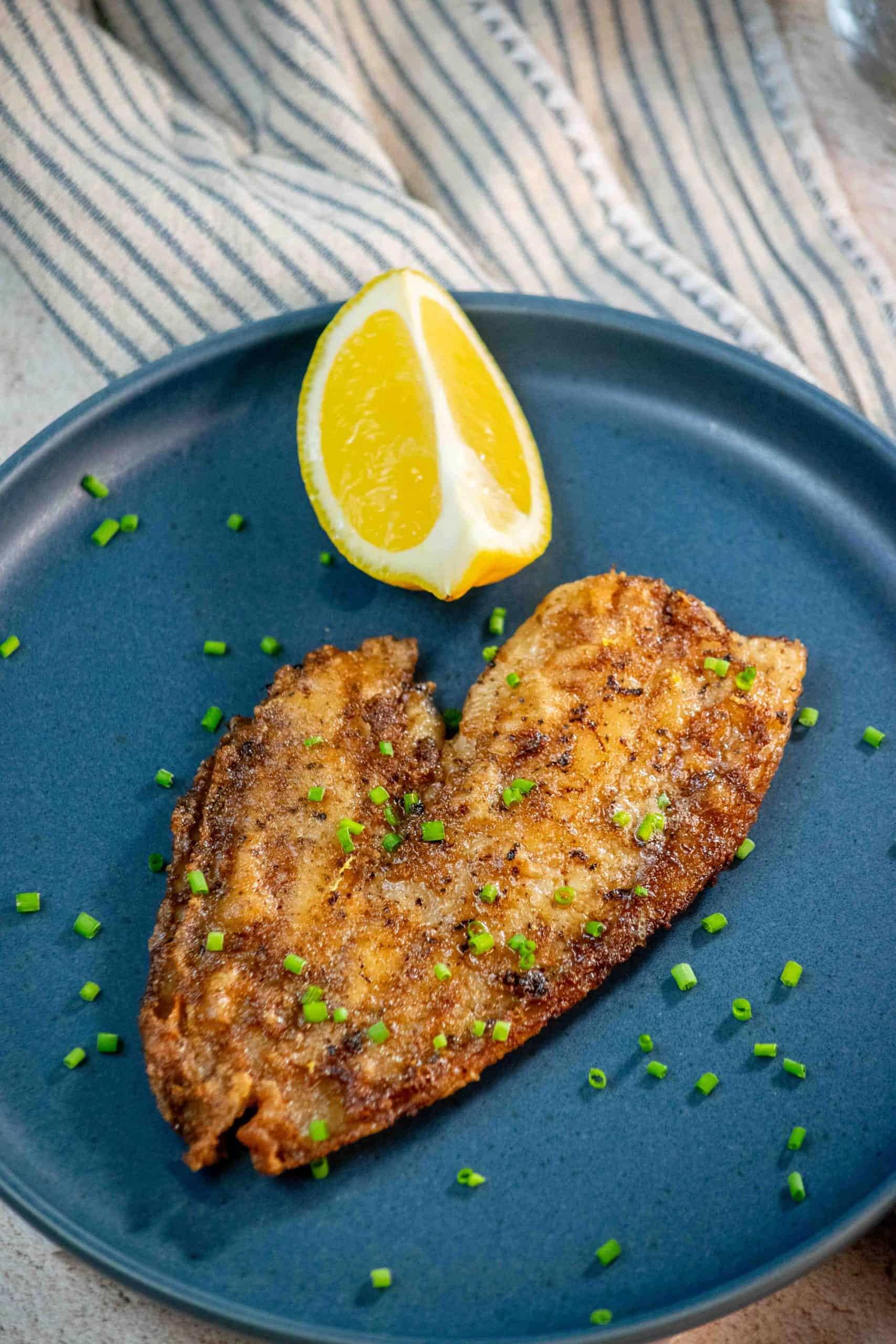 Pan Fried Flounder with Butter and Lemon Recipe