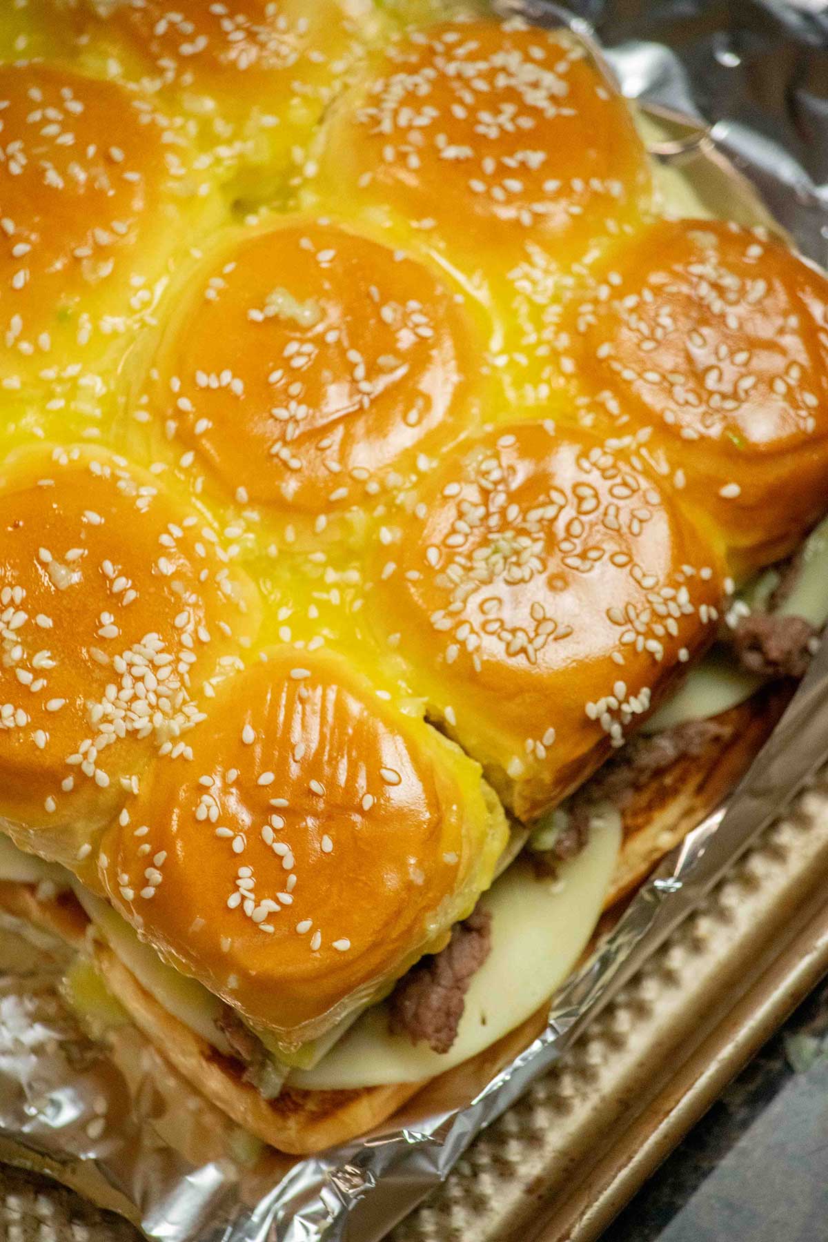 Bake.
Bake at 350°F for 10–15 minutes, until the cheese is melted and the tops are golden.