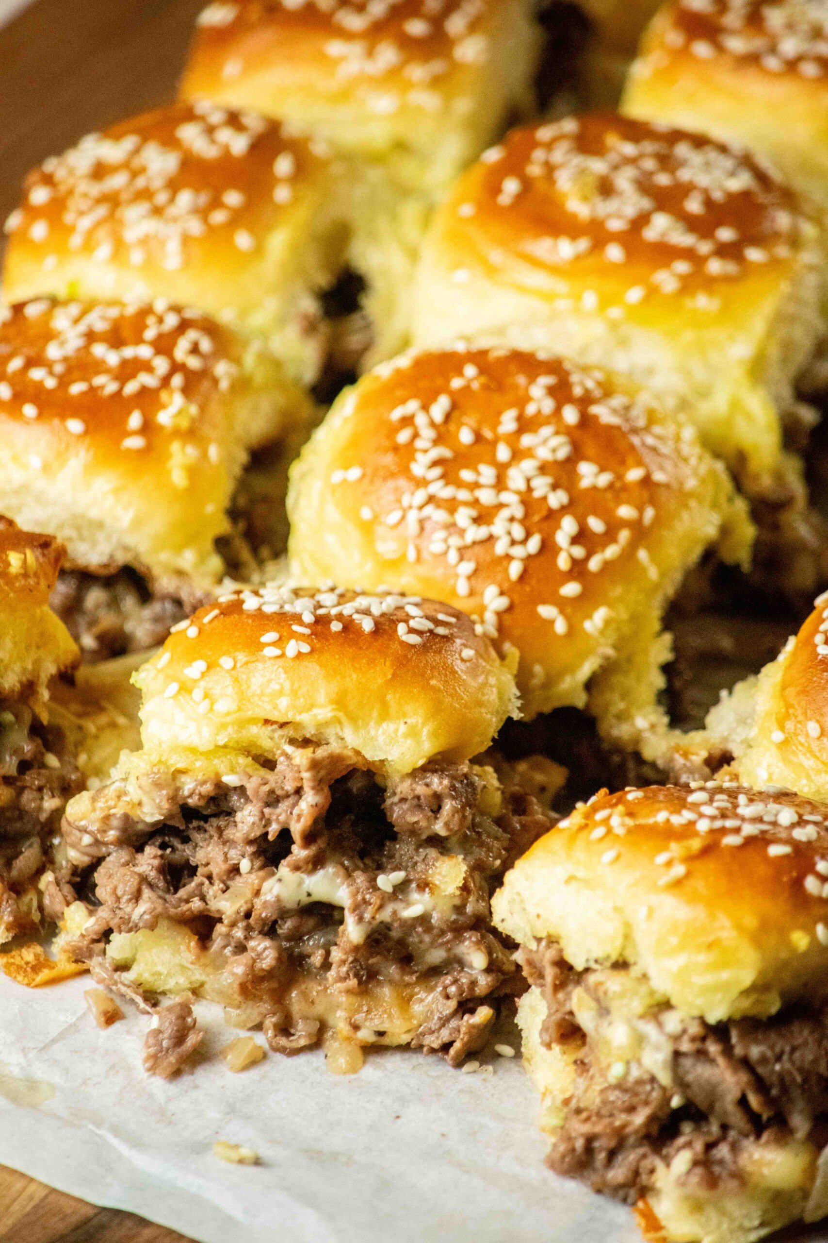 Philly Cheesesteak Sliders Recipe
