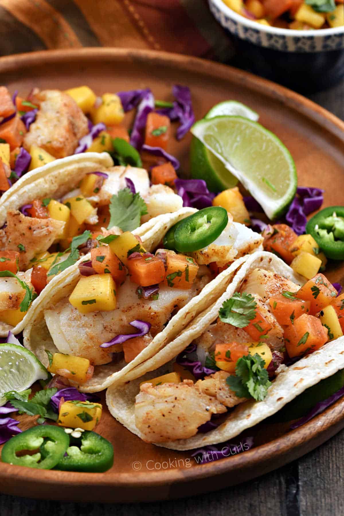 Fish Tacos with Mango Salsa