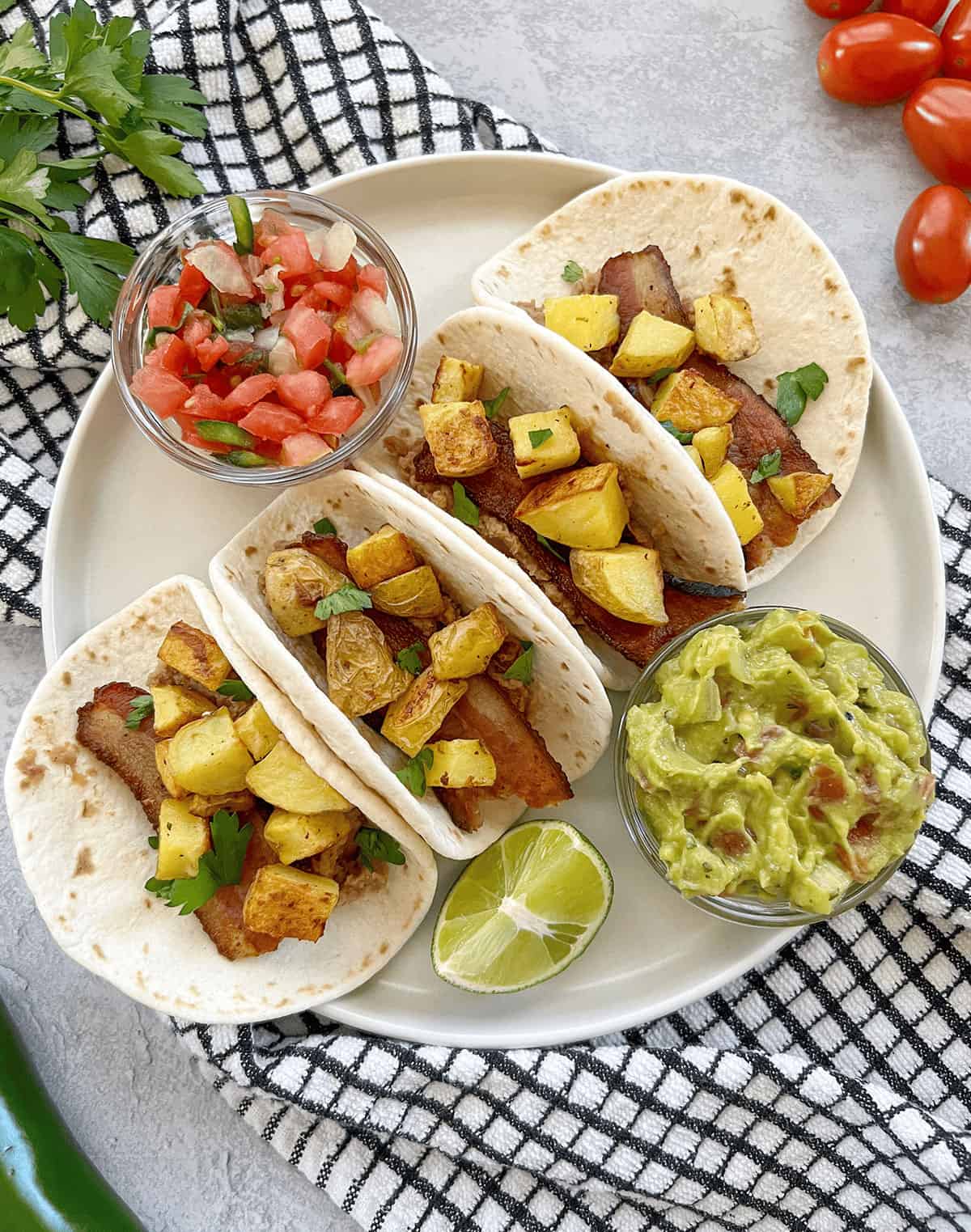 Eggless Breakfast Tacos