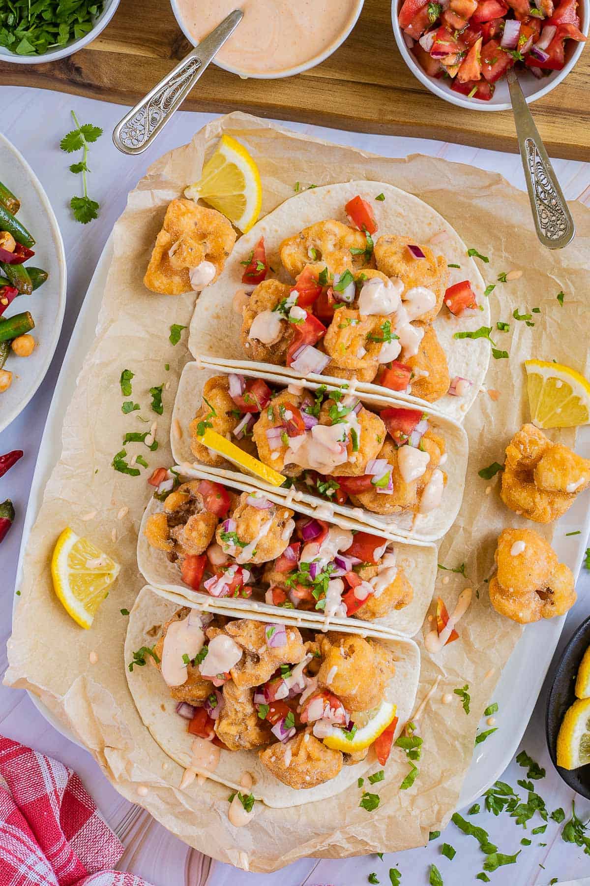 Crispy Cauliflower Tacos