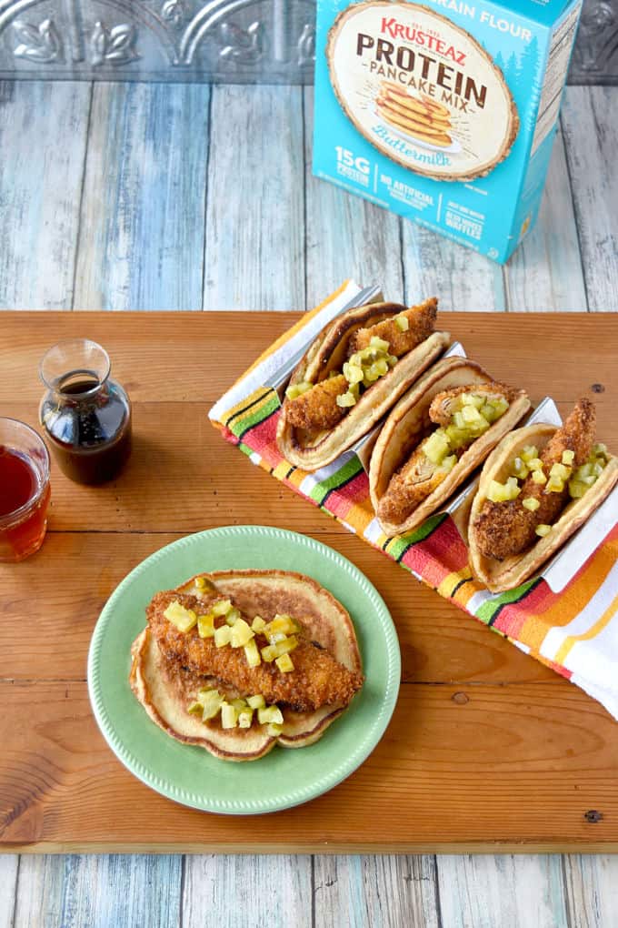 Hot Chicken and Pancake Taco