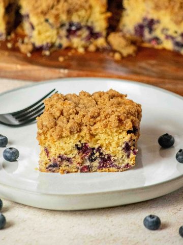 Easy Classic Blueberry Buckle Coffee Cake Recipe