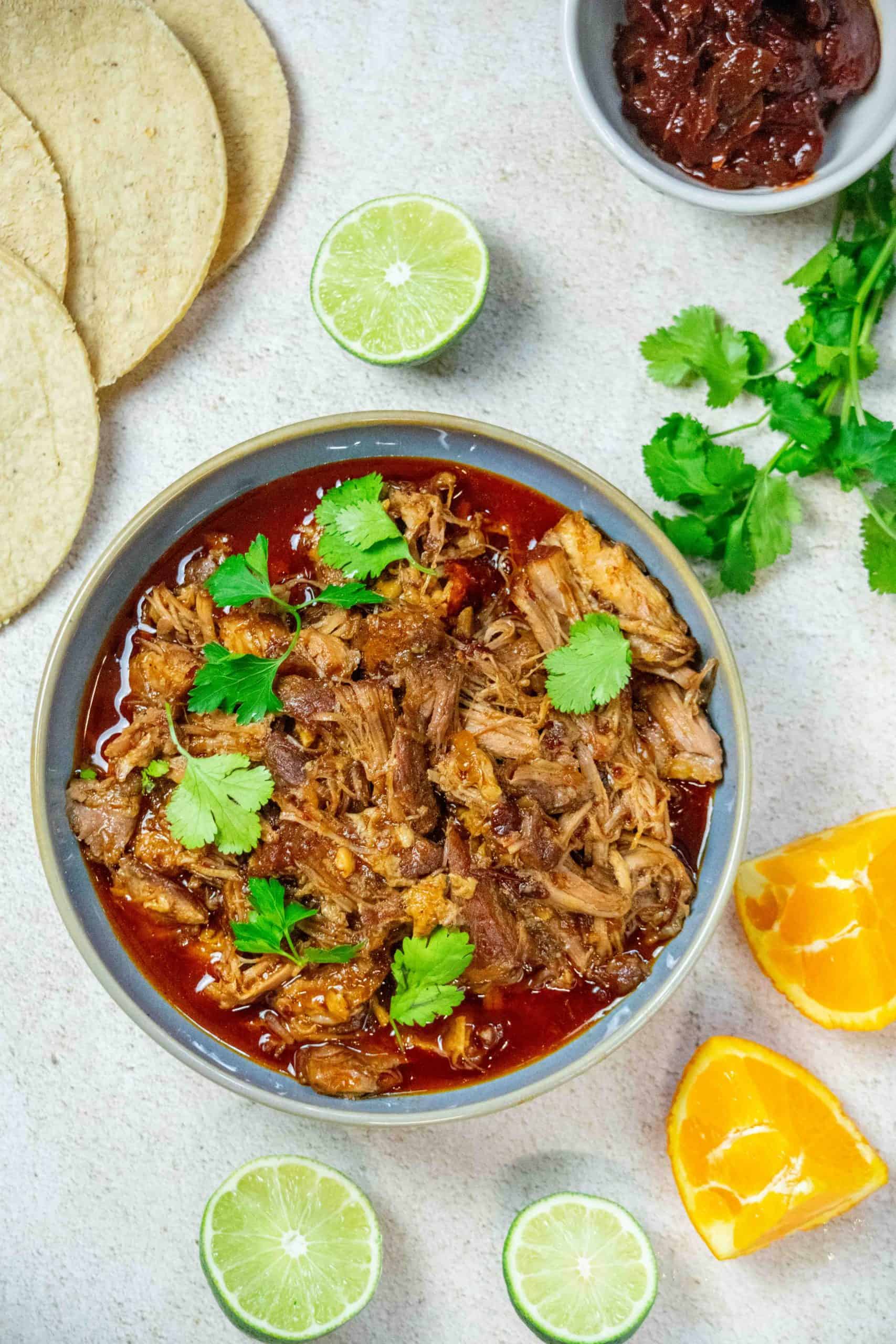 Easy Dutch Oven Pulled Honey Chipotle Pork Recipe with tortillas