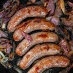 Easy Oven Baked Brats with Roasted Onions Recipe