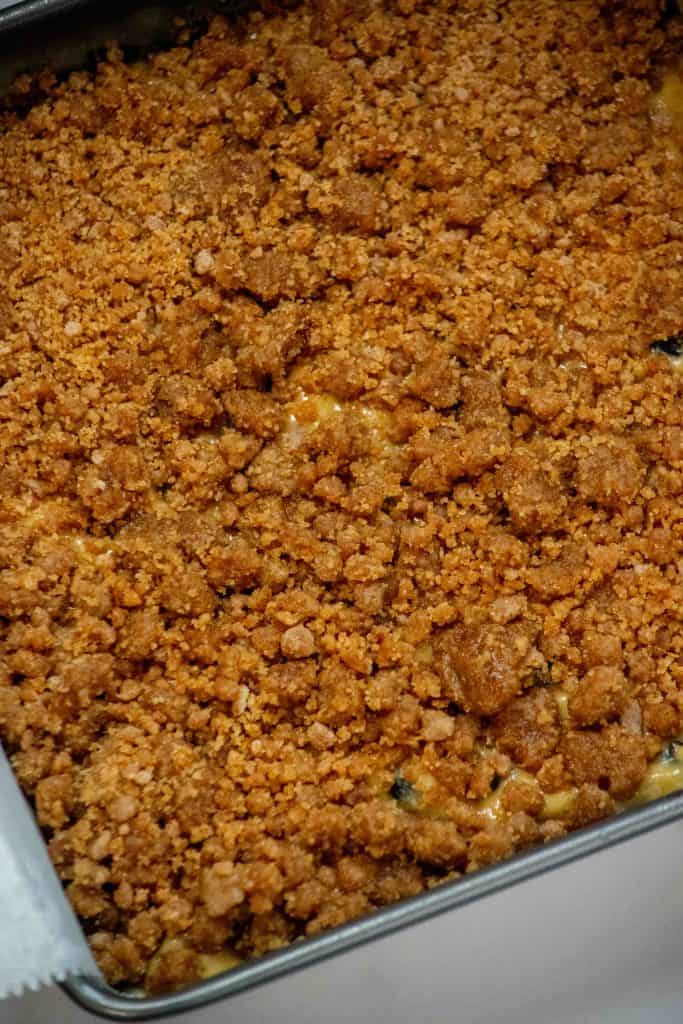 combine crumble topping until coarse crumbs form, and sprinkle evenly on top