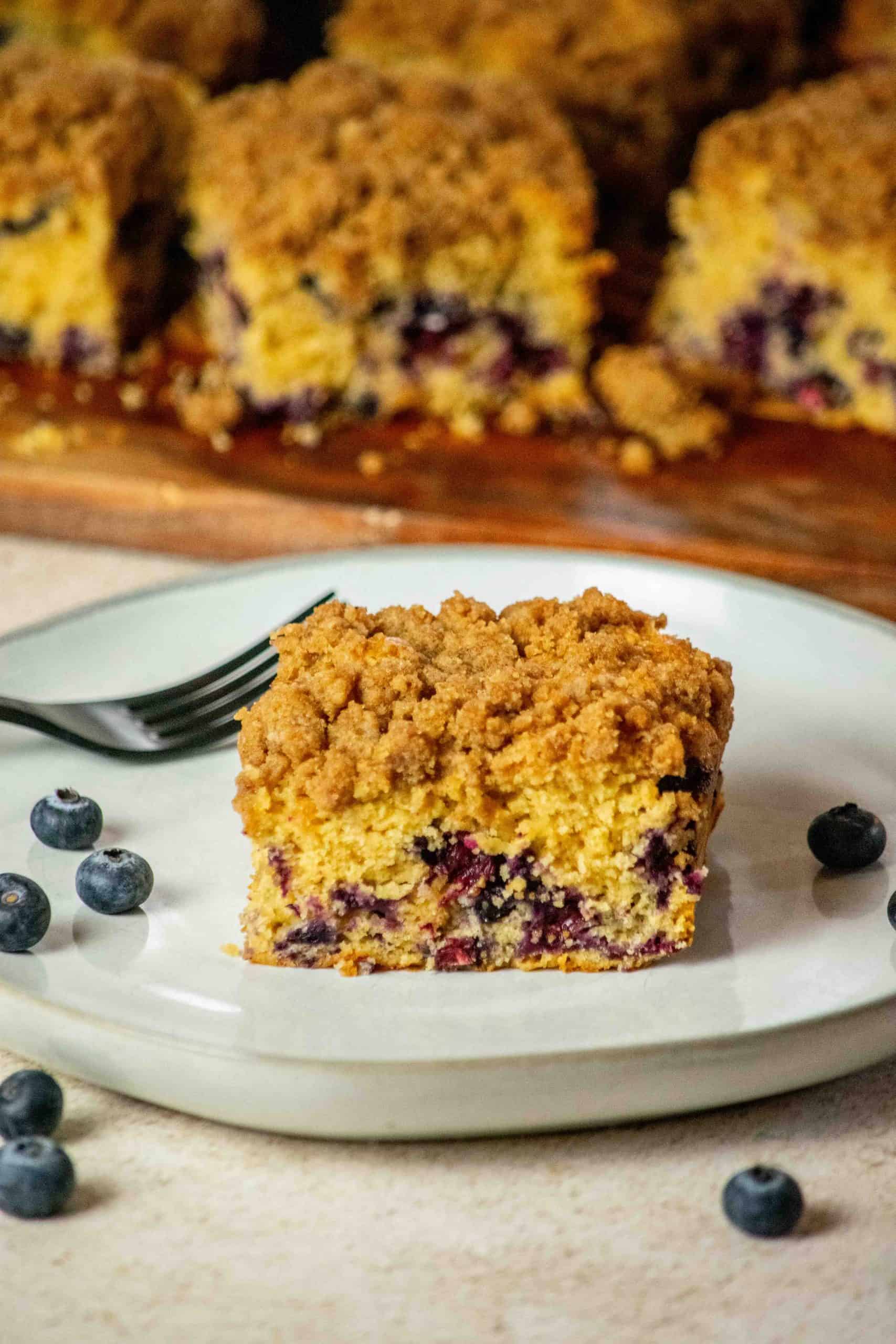 Easy Classic Blueberry Buckle Coffee Cake Recipe