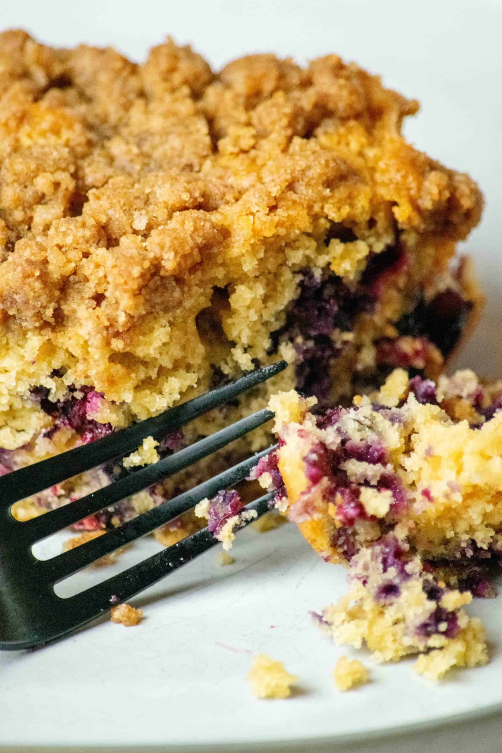 easy classic blueberry buckle coffee cake recipe