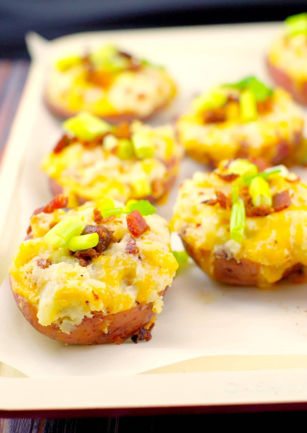 Twice Baked Caesar Potatoes