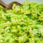 Creamy Pasta with Green Pea Lemon Sauce and Peas
