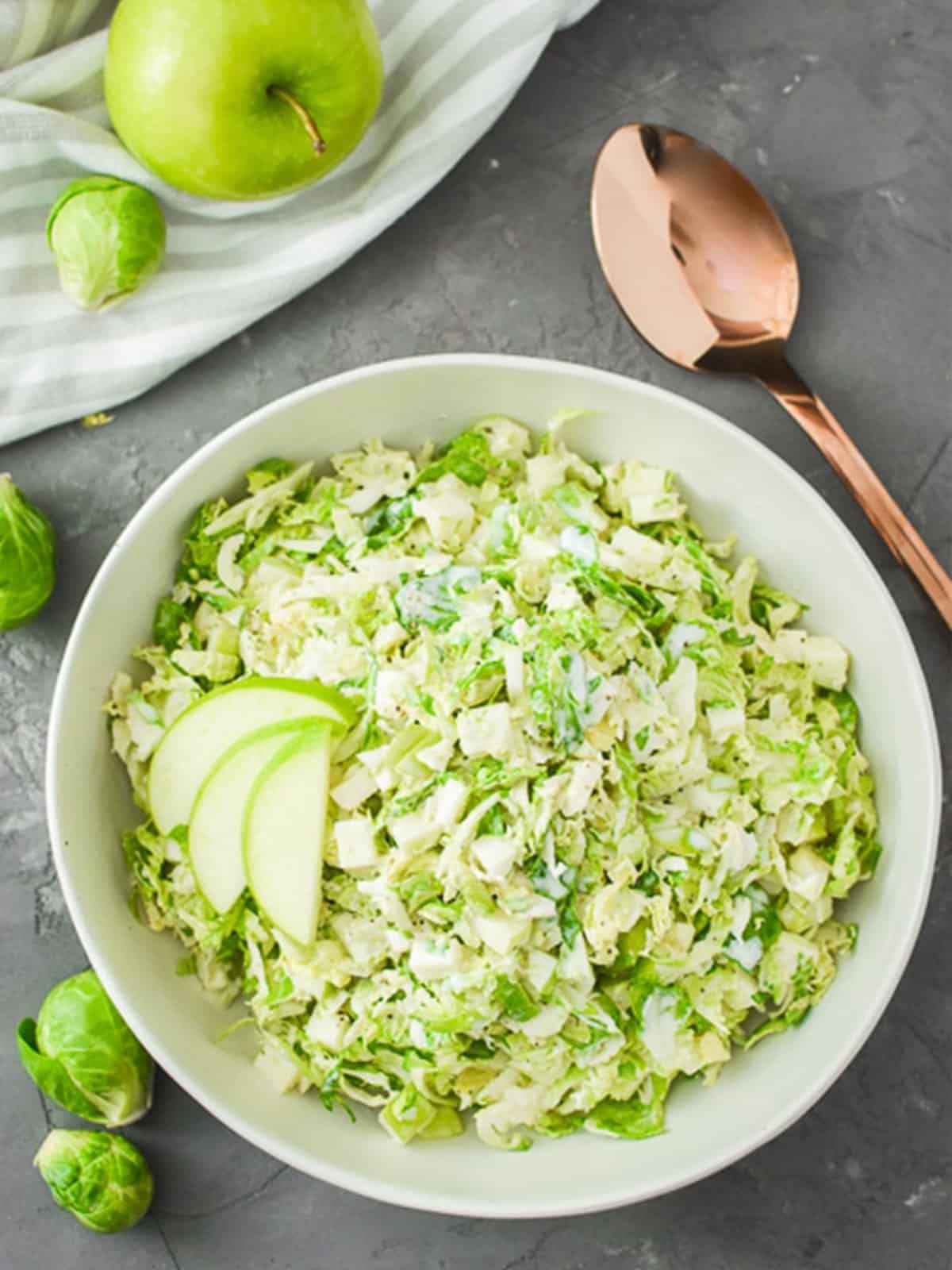 Green Apple and Brussels Sprout Slaw