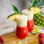 How to Make a Frozen Miami Vice Cocktail (Recipe for 2)