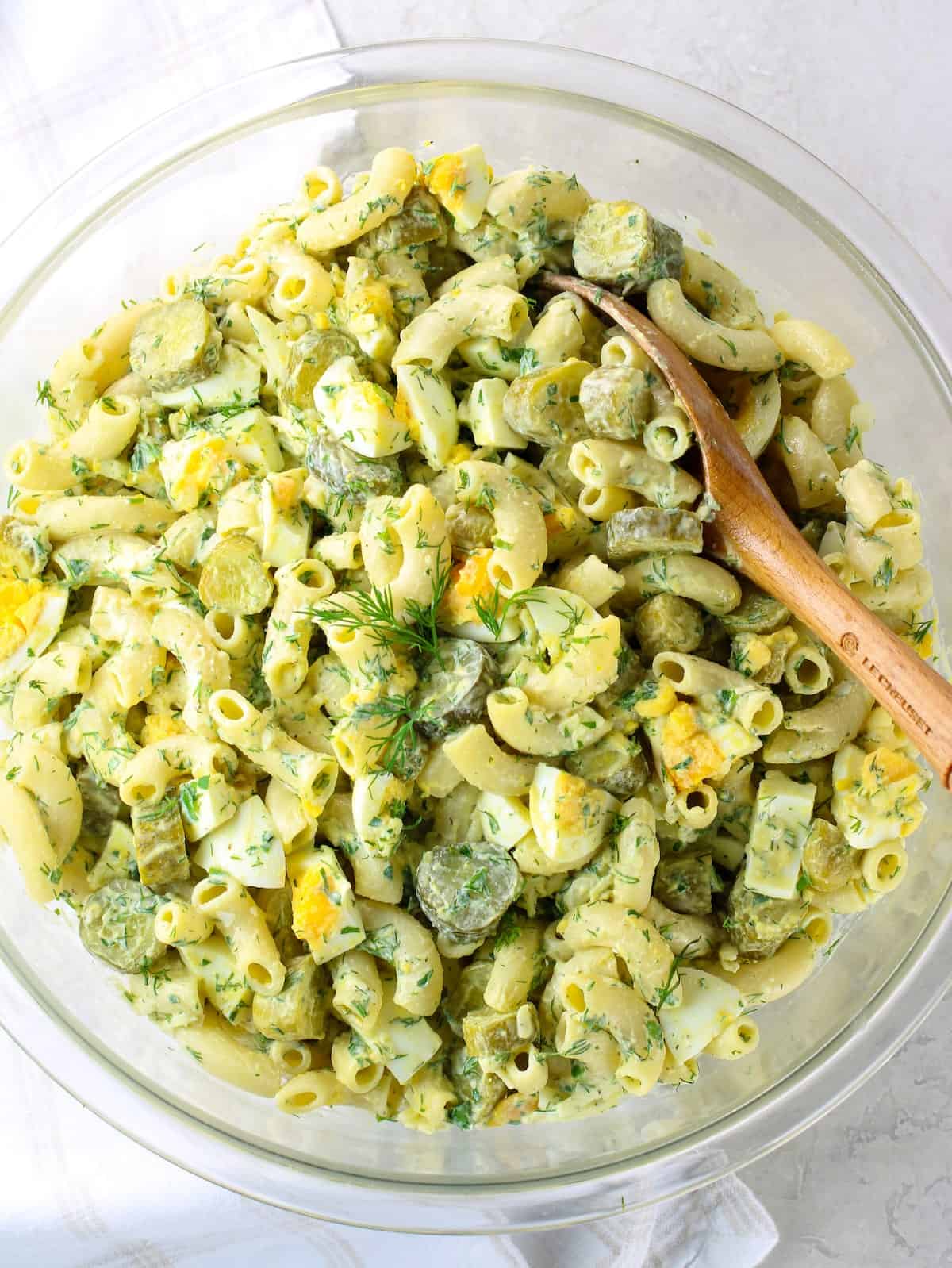 Macaroni Salad With Dill Pickles