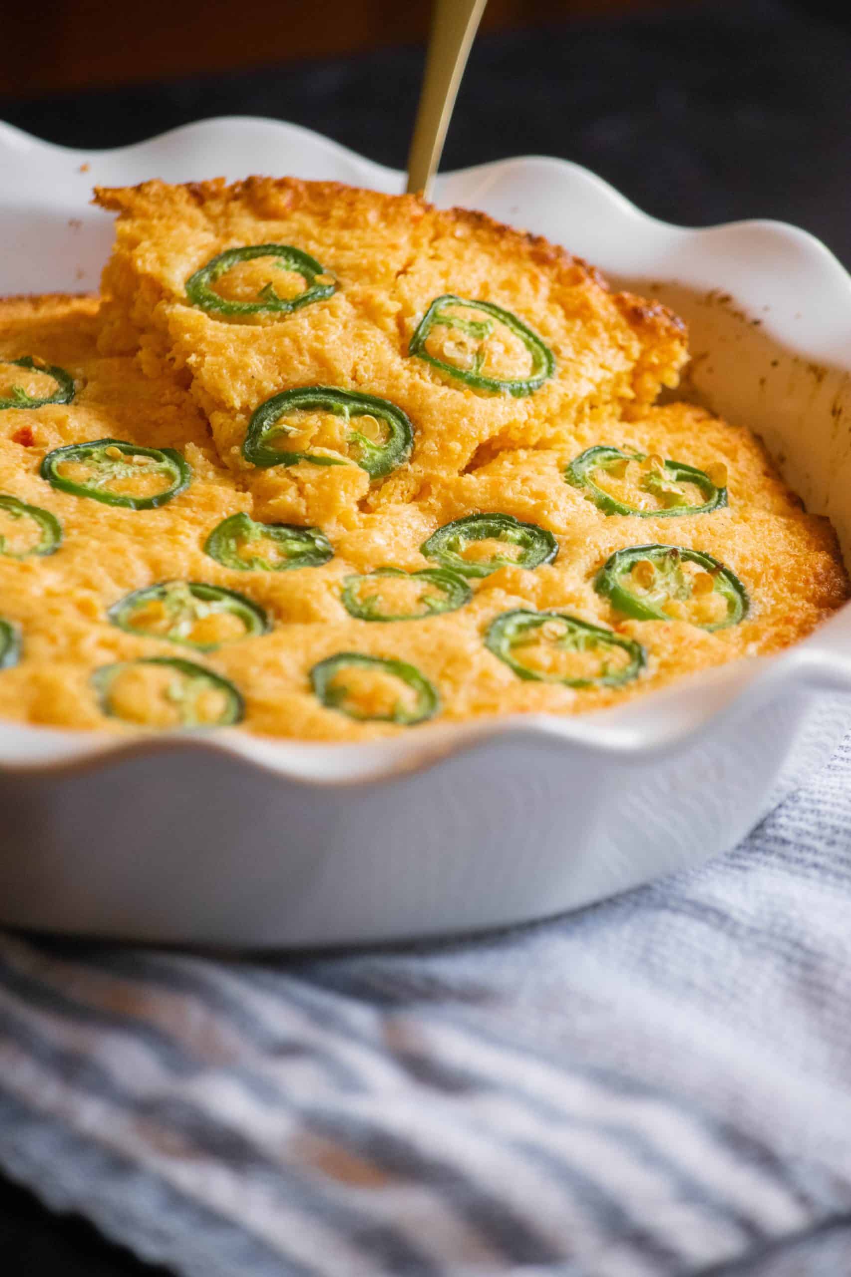 Jiffy Pimento Cheese Cornbread with Jalapeño