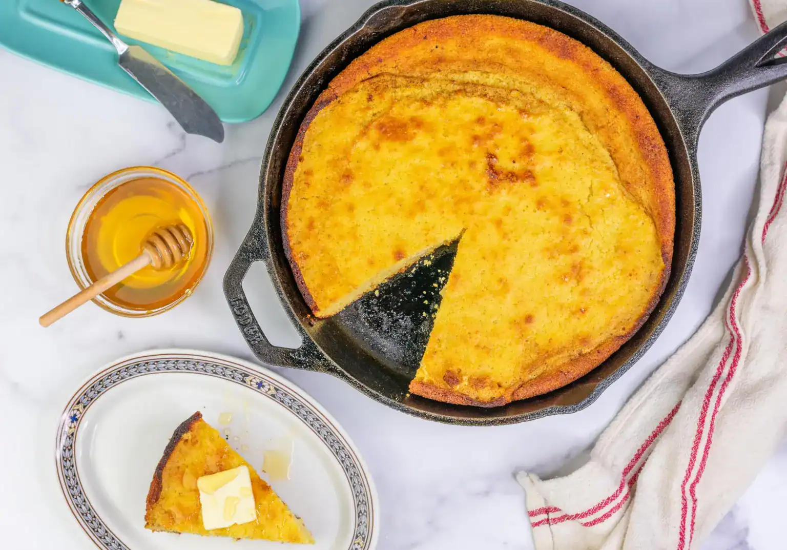 Sourdough Honey Cornbread