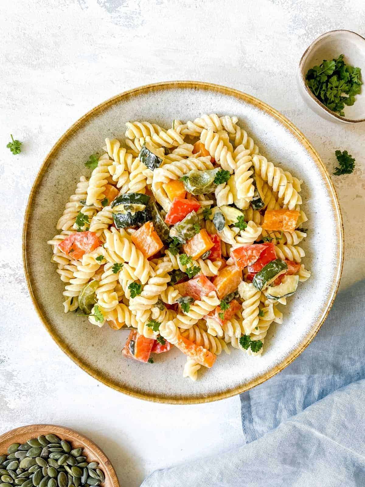 Roasted Vegetable Pasta Salad