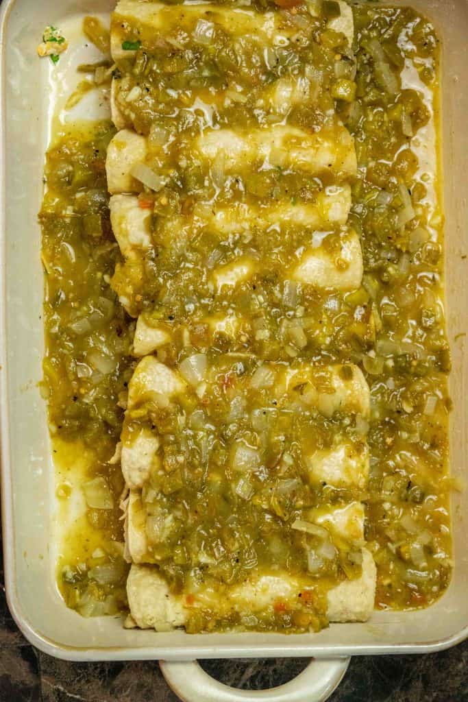 cover with remaining sauce