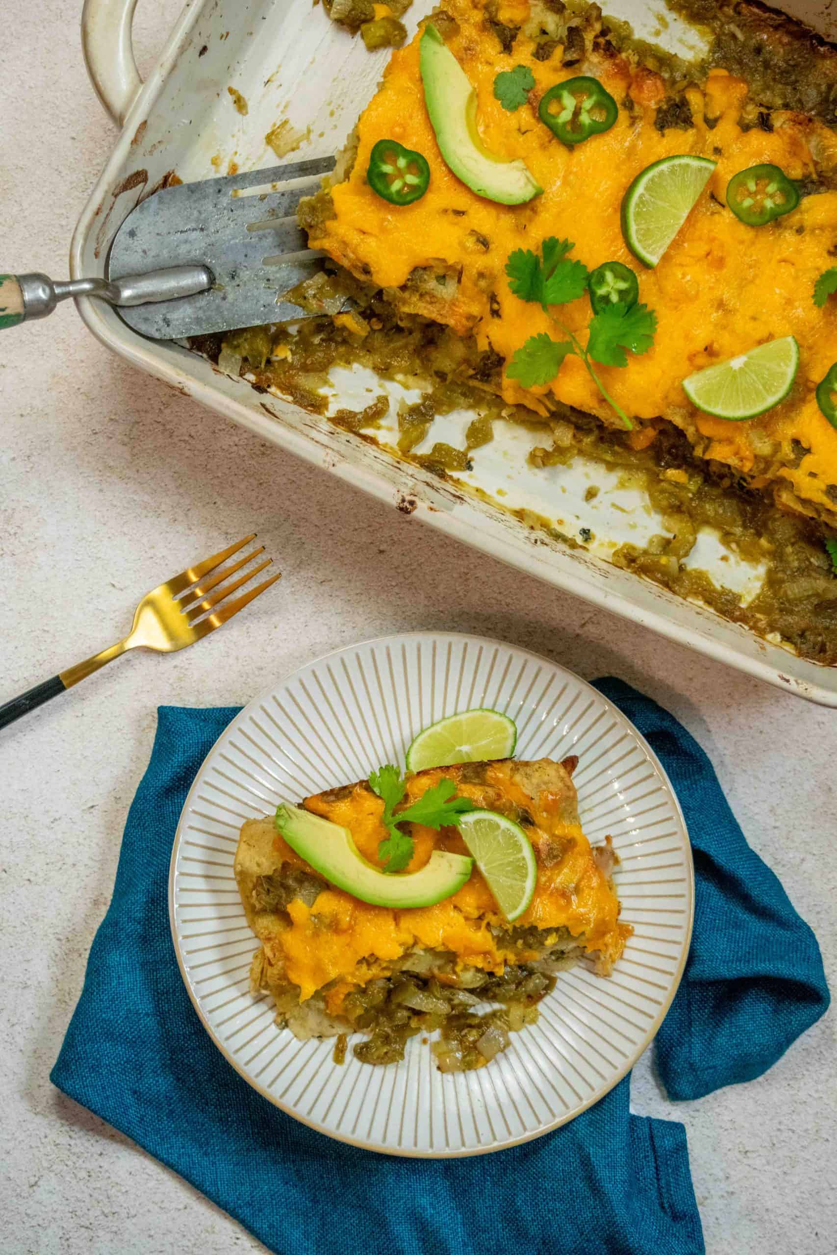 Homemade Spicy Chicken Enchiladas Verdes Recipe