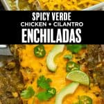 Homemade Spicy Chicken Enchiladas Verdes Recipe