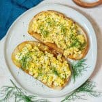 The Perfect Feta Herb Scrambled Egg on Toast