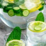 Refreshing Cucumber, Mint and Lemon Infused Water