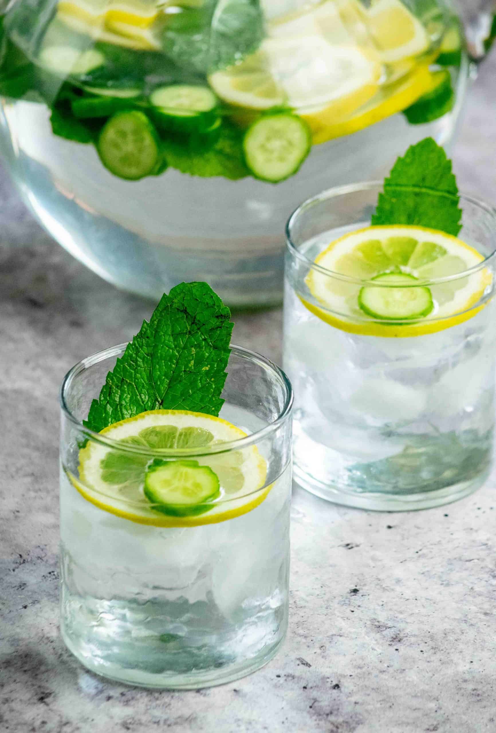cucumber lemon mint water recipe