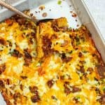 Sausage, Bacon and Egg Cornbread Breakfast Casserole