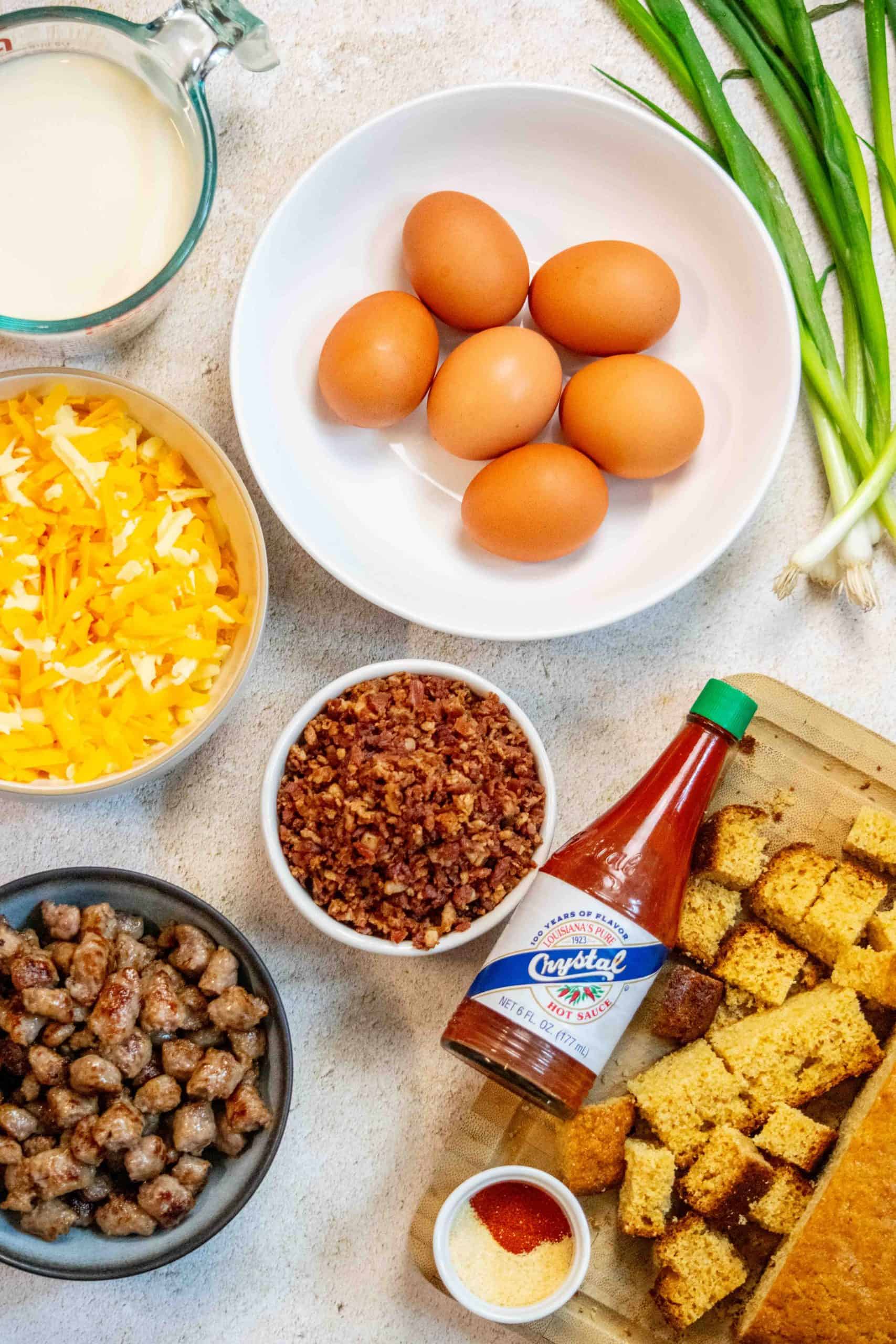 cornbread breakfast casserole recipe ingredients