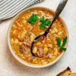 Easy Slow Cooker (Crockpot) Ham Bone Bean Soup