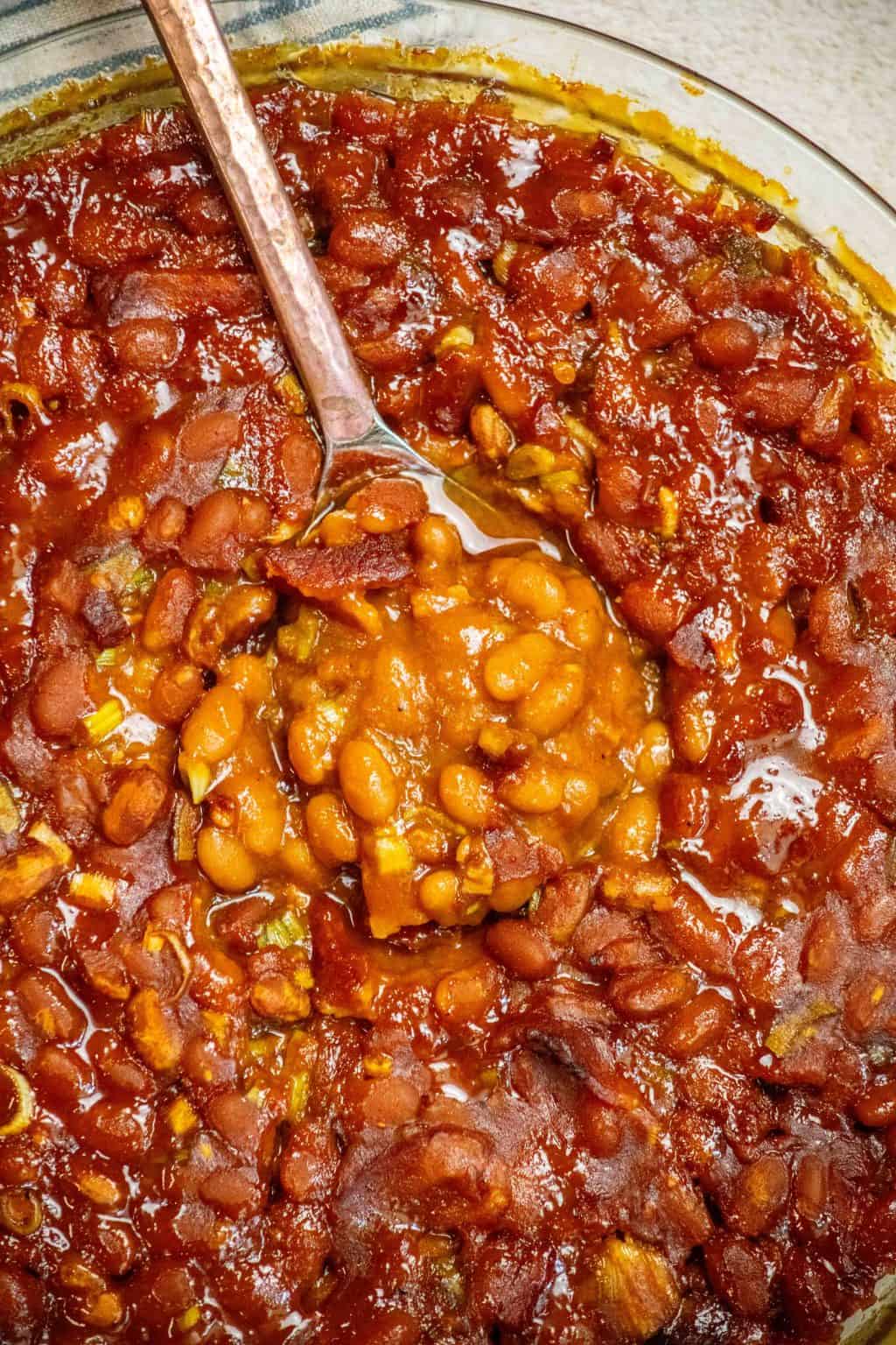 Small Batch Easy Doctored Up Canned Baked Beans Jawns I Cooked