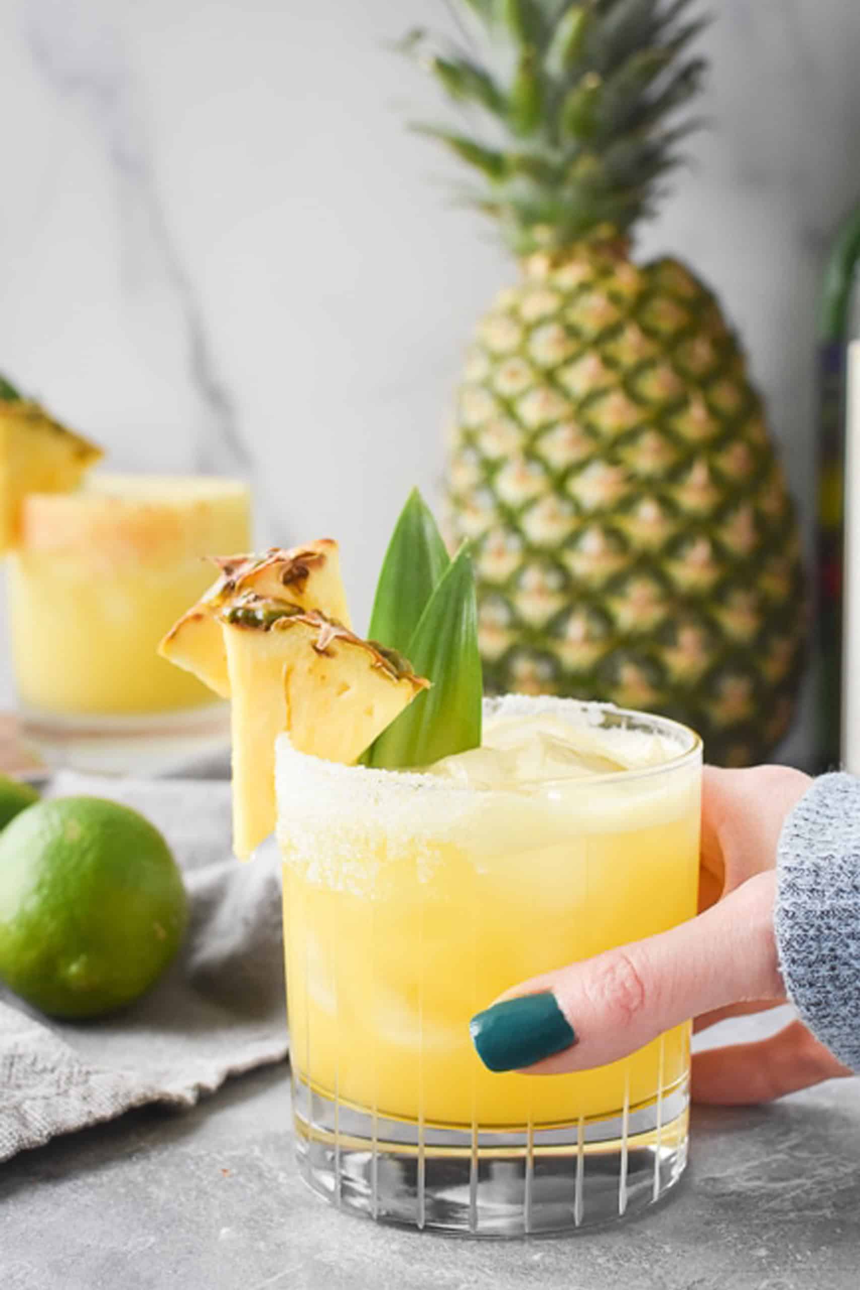 Fresh Pineapple Margarita with Mezcal