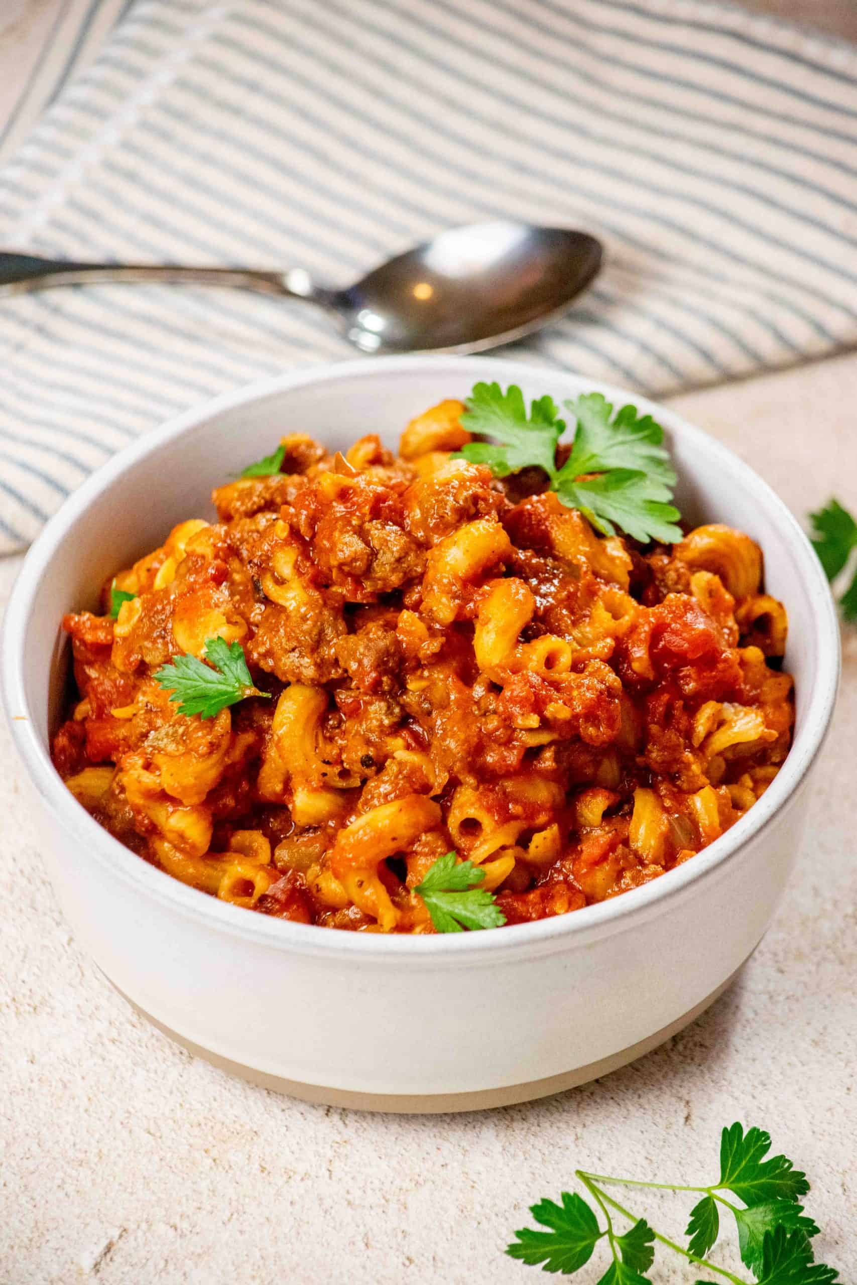 Crockpot American Beef Goulash (comfort food classic)