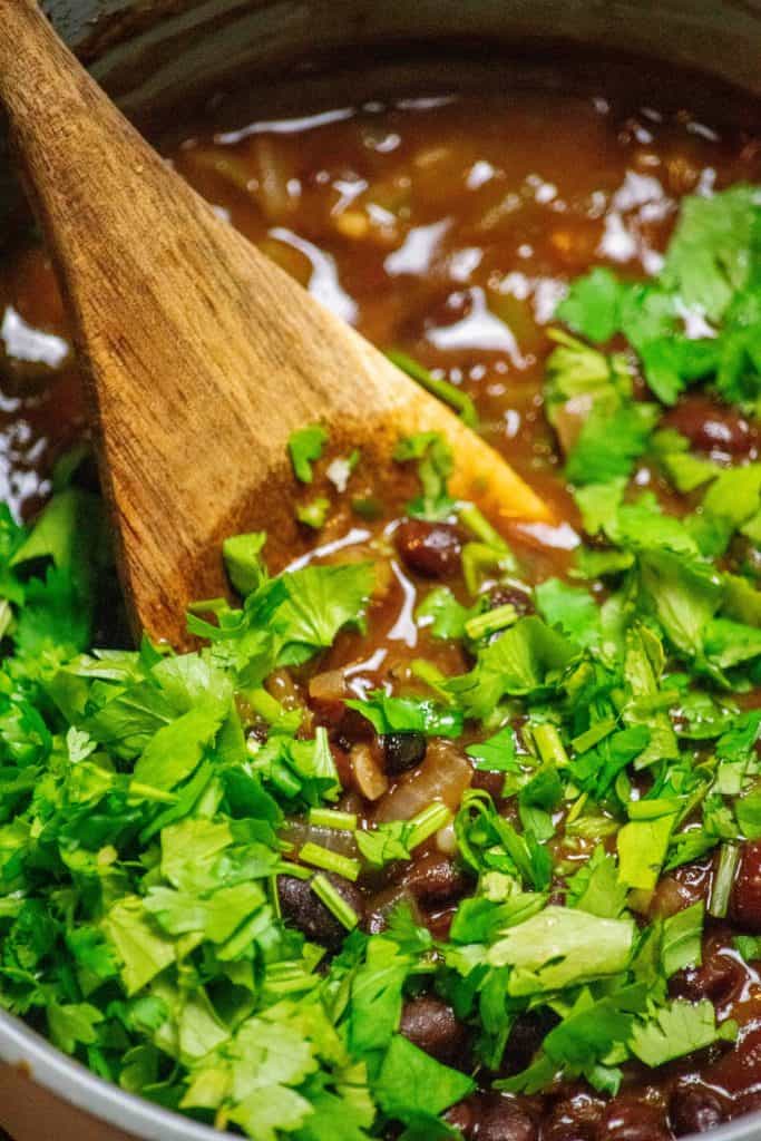 stir in cilantro