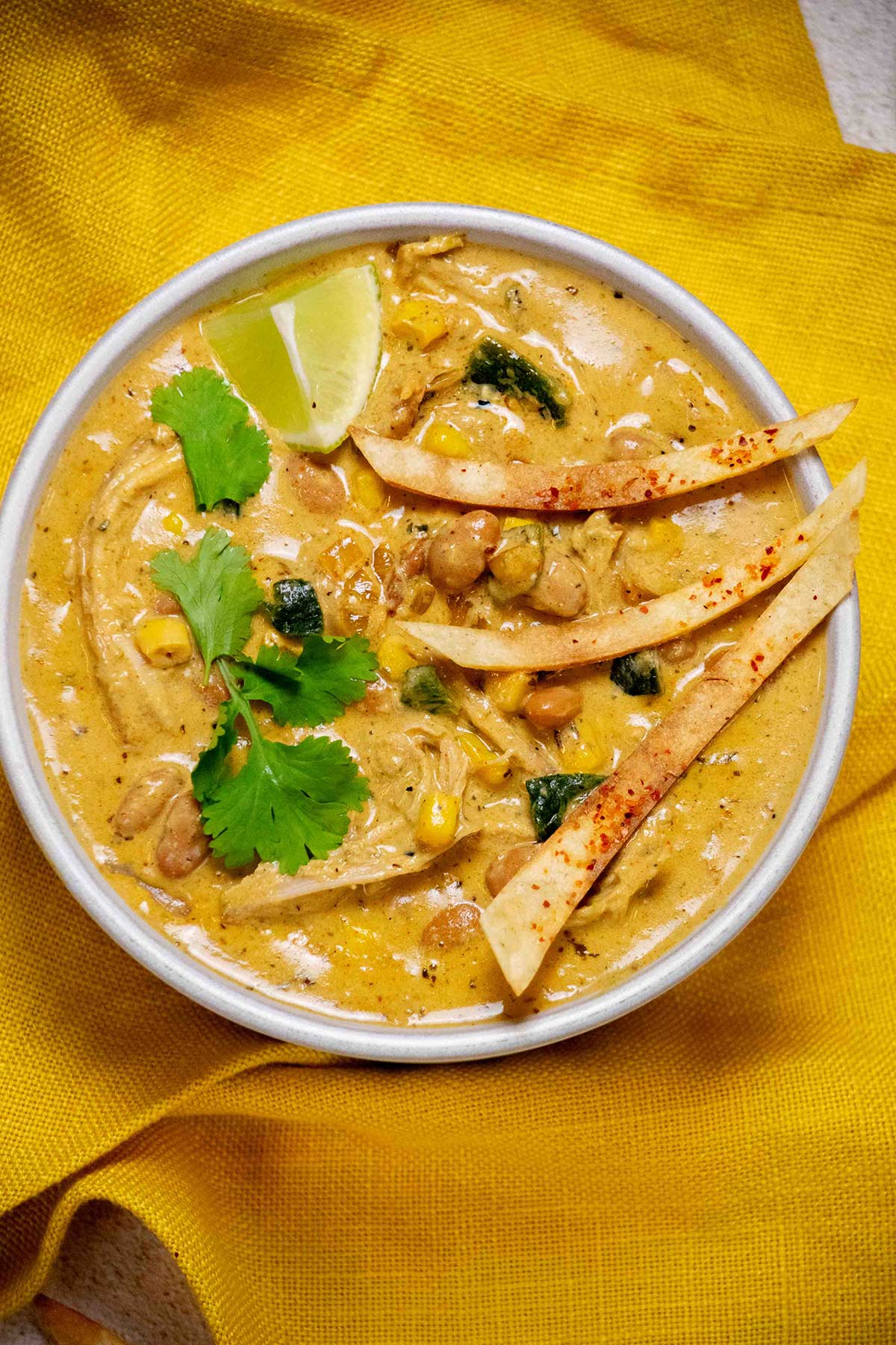 Chicken Poblano Soup (Roasted & Creamy)